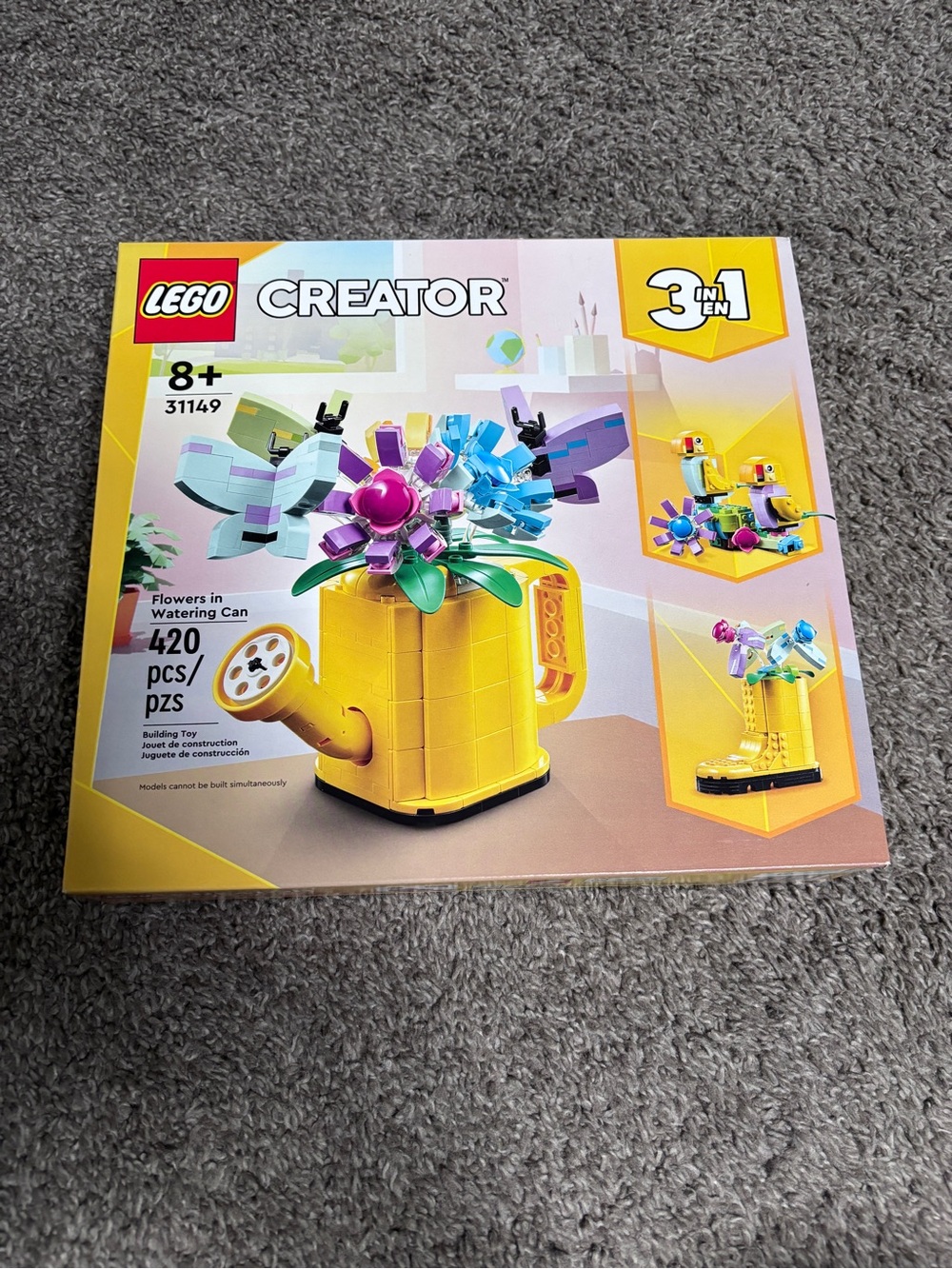 LEGO Creator Yellow Watering Can with Colorful Flowers - 31149